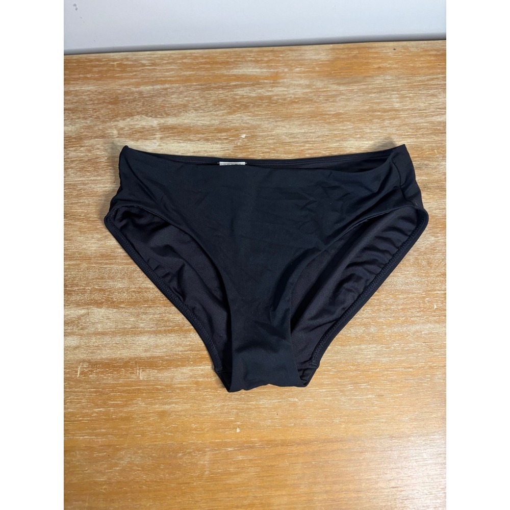 Athleta Clean Full‎ Bikini Bottom Black Swimwear Small  S P 1166